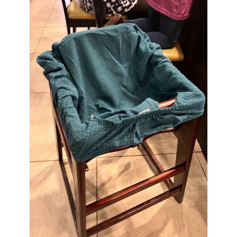 NEW Stretchy High Chair Cover - Blue/Teal  PUL NEW